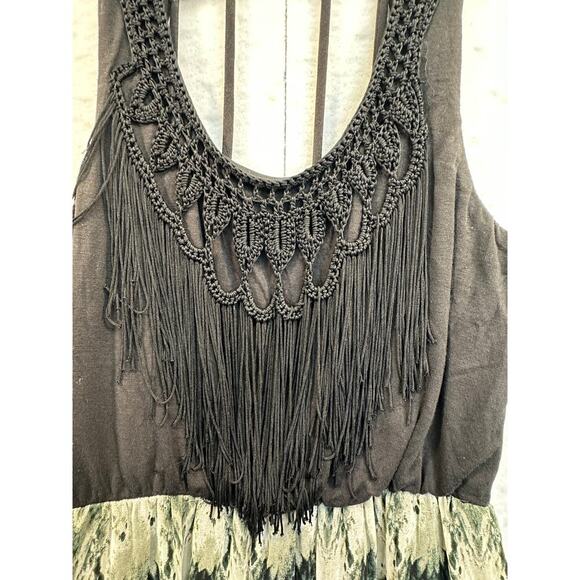 VINTAGE Y2K Studio Y SPARKLE Sheer STRETCHY MAXI Dress SILVER BLACK - Picture 5 of 13